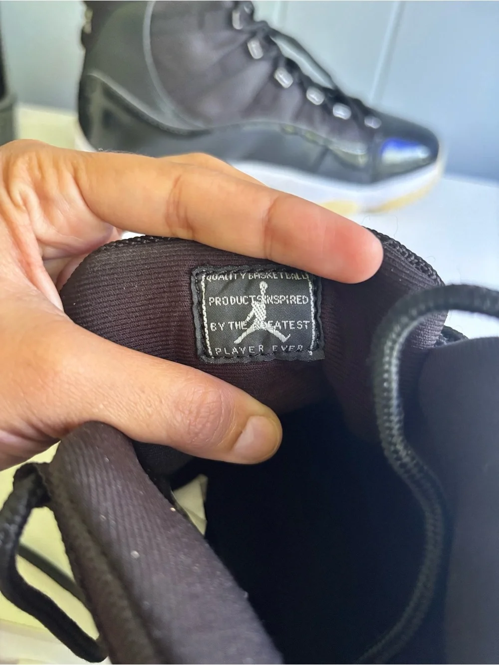 Jordan Men’s High-Top Sneakers in Black and White